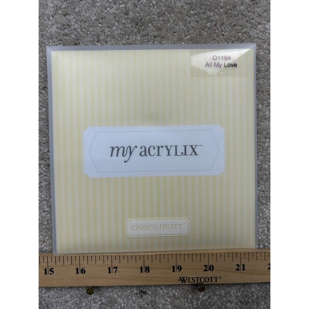 Close To My Heart All My Love D1194 My Acrylix Clear Stamps Hearts Wedding